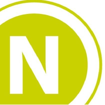 The illustration shows a white N on a green background in a circle.