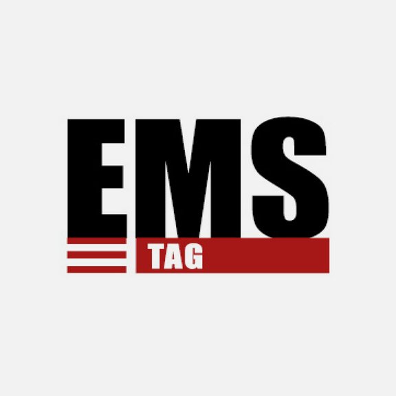 The picture shows the black, white and red EMS logo with the lettering EMS Day.