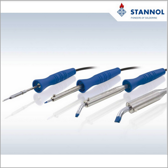The picture shows four different soldering irons from Stannol.
